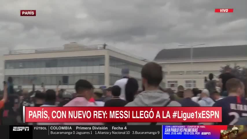 llegada de messi