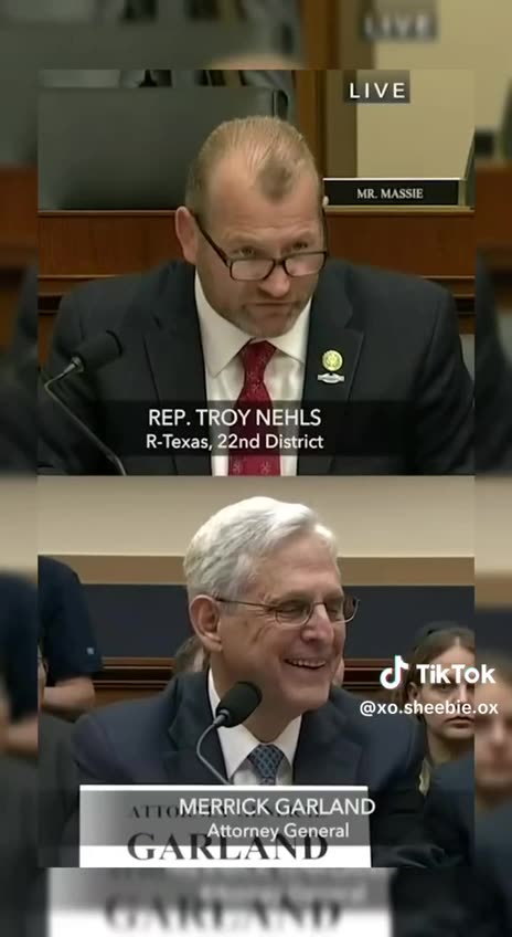 Troy Nehls Schools Merick Garland Who Smirks Like The Trump Judge