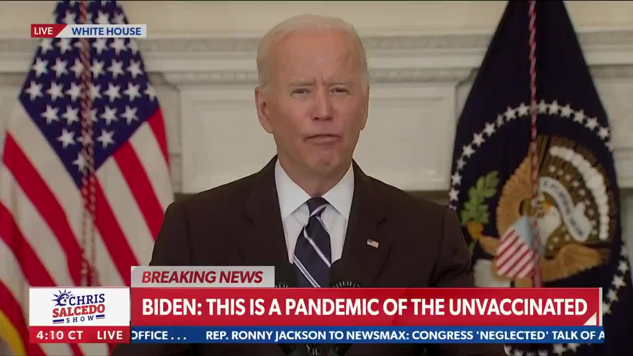 Biden Announces Vaccine Mandate for Large Private Businesses and Government