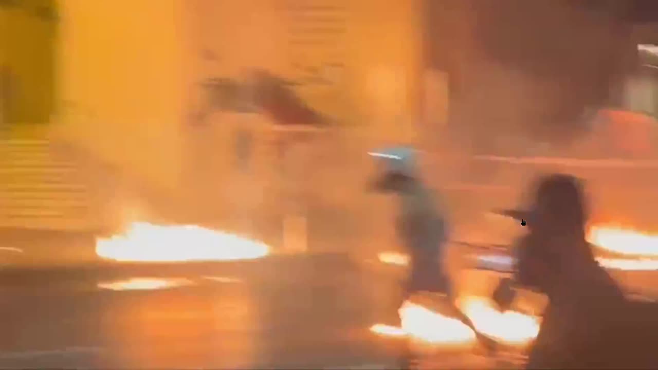 Shocking video shows Antifa and far-left extremists in Greece hurling firebombs