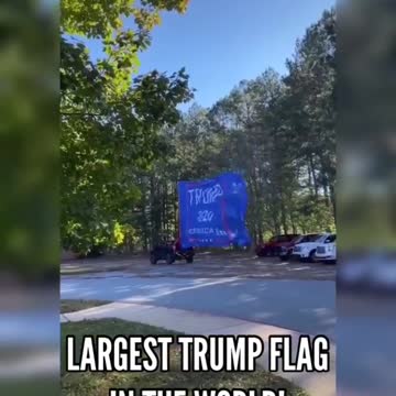 Biggest Trump Flag In The World!