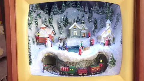 The snowy santa village