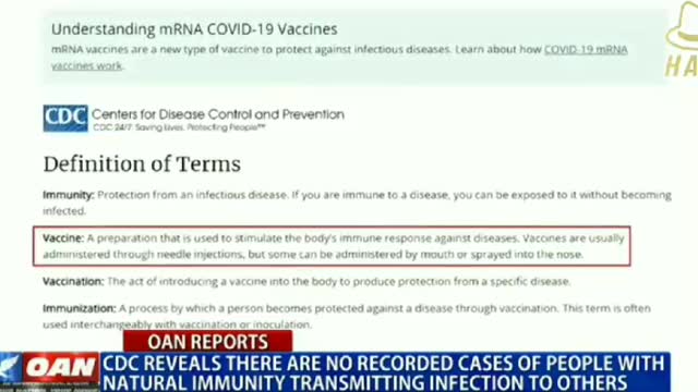 CDC change the defenition of Vaccine.