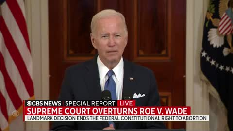 Biden addresses Roe reversal