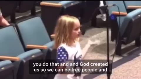 Anti-Mask 7 Year Old Patriot Girl Wants Her Freedom.