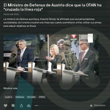 El Ministro de Defensa de Austria dice que la OTAN ha "cruzado la línea roja"