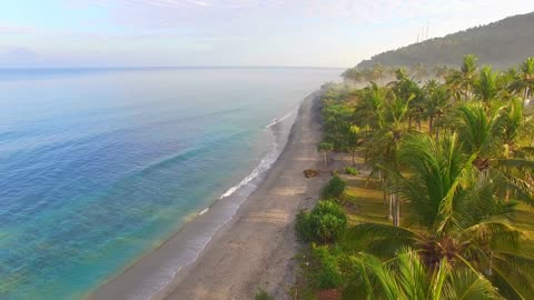 Beach amazing beautiful aerial view