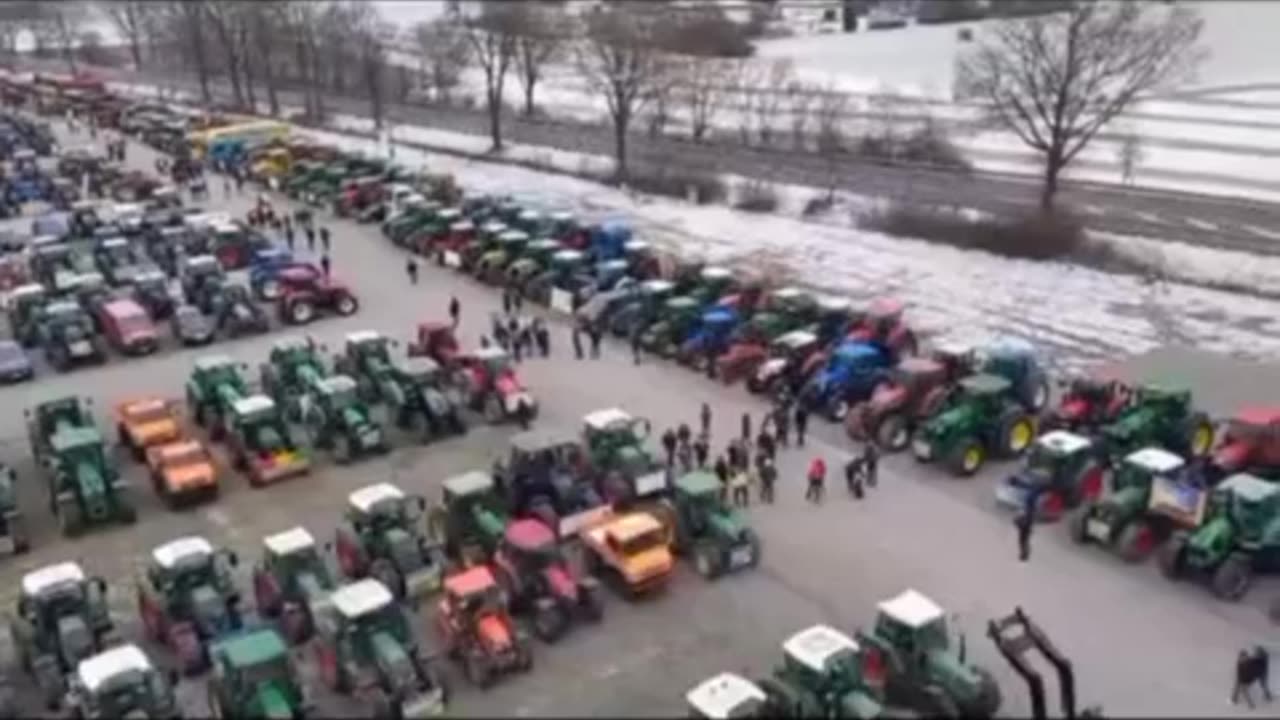 This morning at dawn the protest of farmers across Germany erupted