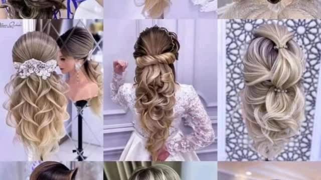 The impressive idea of hair style for wedding. bride