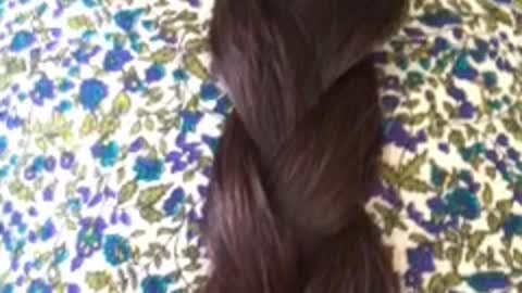 Long hair braid