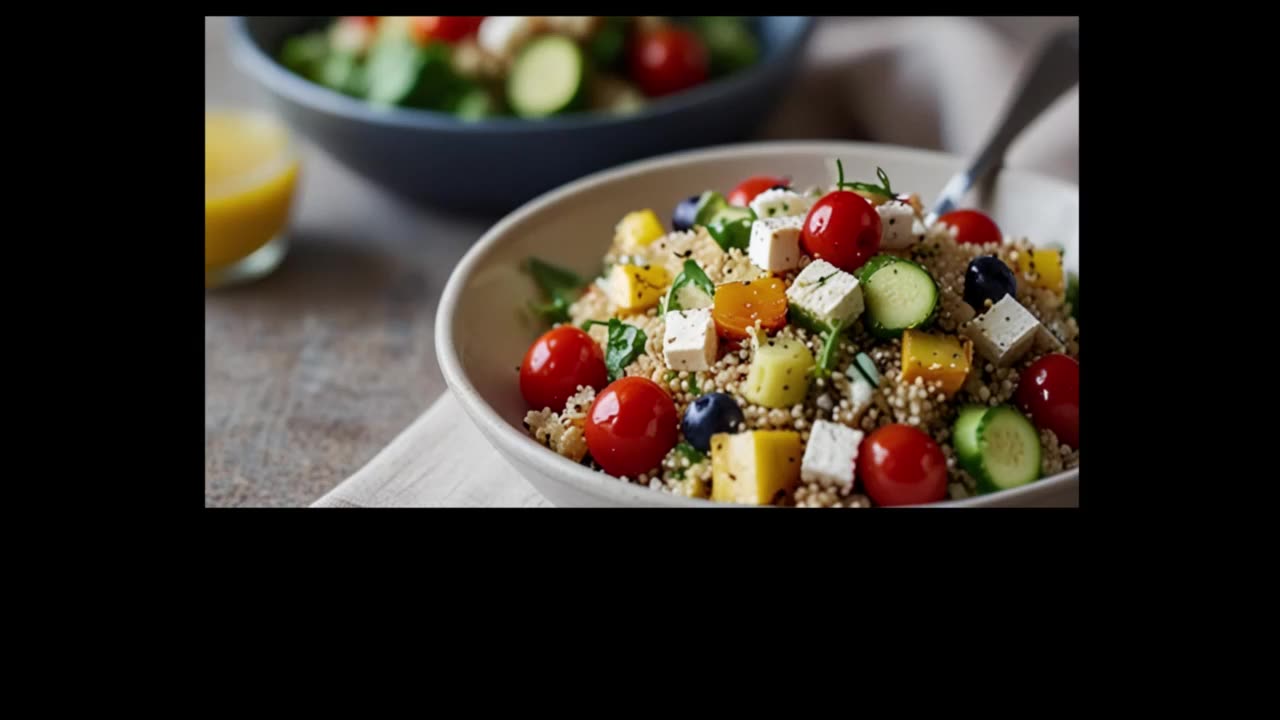 Almond, Almonds Everywhere - Quinoa Salad with Almonds, Feta and Summer Vegetables