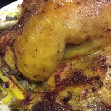 Whole lamb roasted in the oven