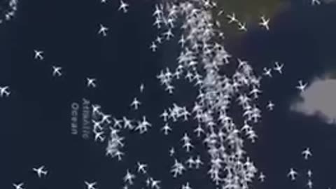 Every commercial jet is not only spraying you like bugs