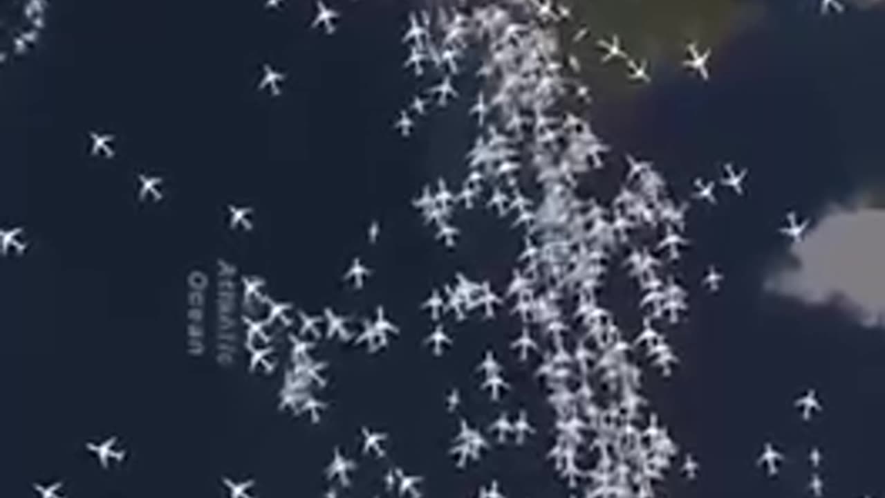 Every commercial jet is not only spraying you like bugs