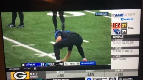 NFL Radio Detroit Lions 21 Ford Field Buffalo Bills 45 fourth quarter 12:00 minutes on the clock