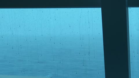 Raining at Sea on Celebrity Equinox