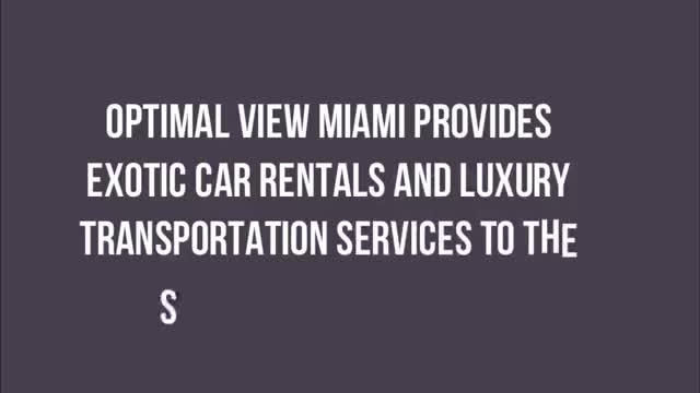 luxury car rental miami