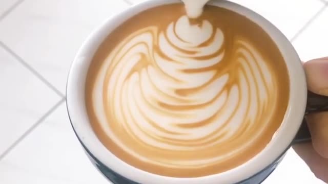 Latte art design. Wirwalcoffee