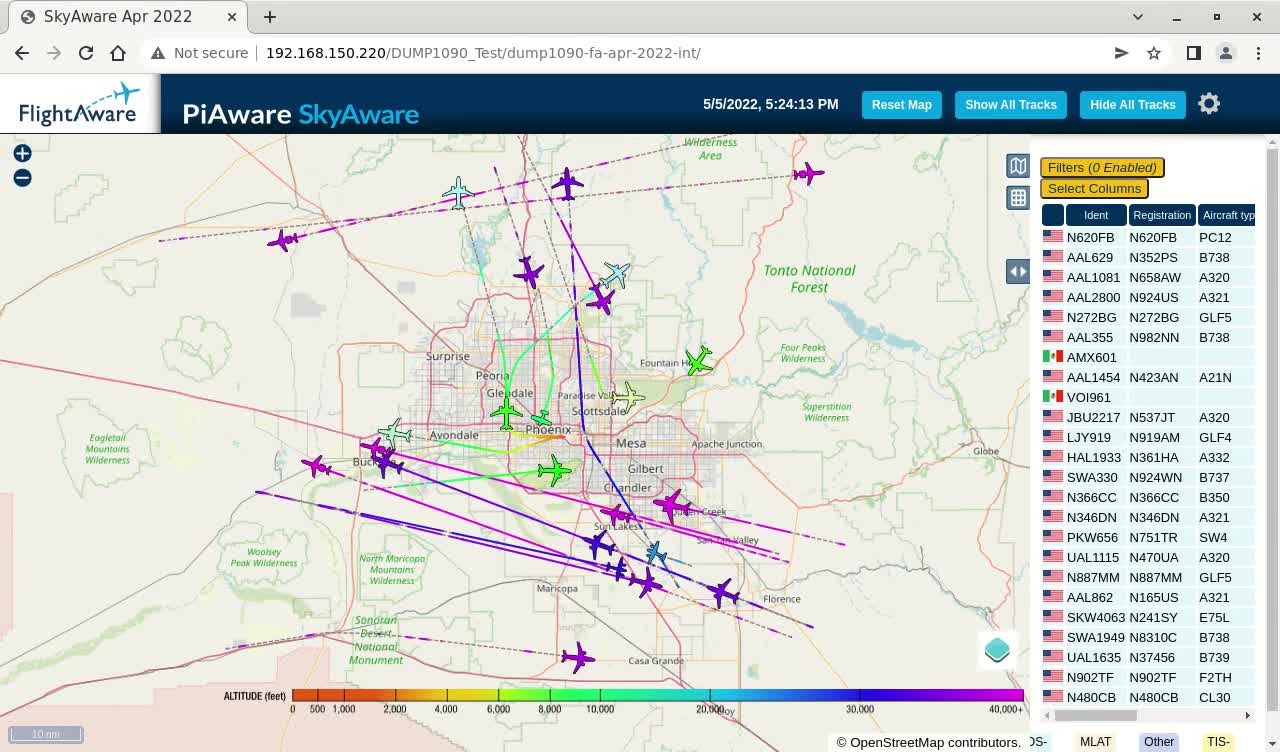 Cinco de Mayo 2022 - phx air traffik - skyware piaware