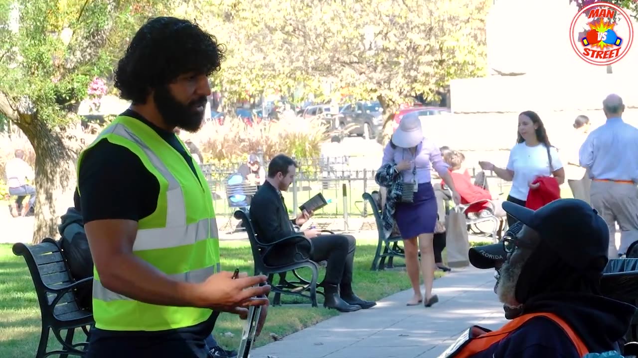 Man vs Street: Signing People Up To Fight For Palestine 😆