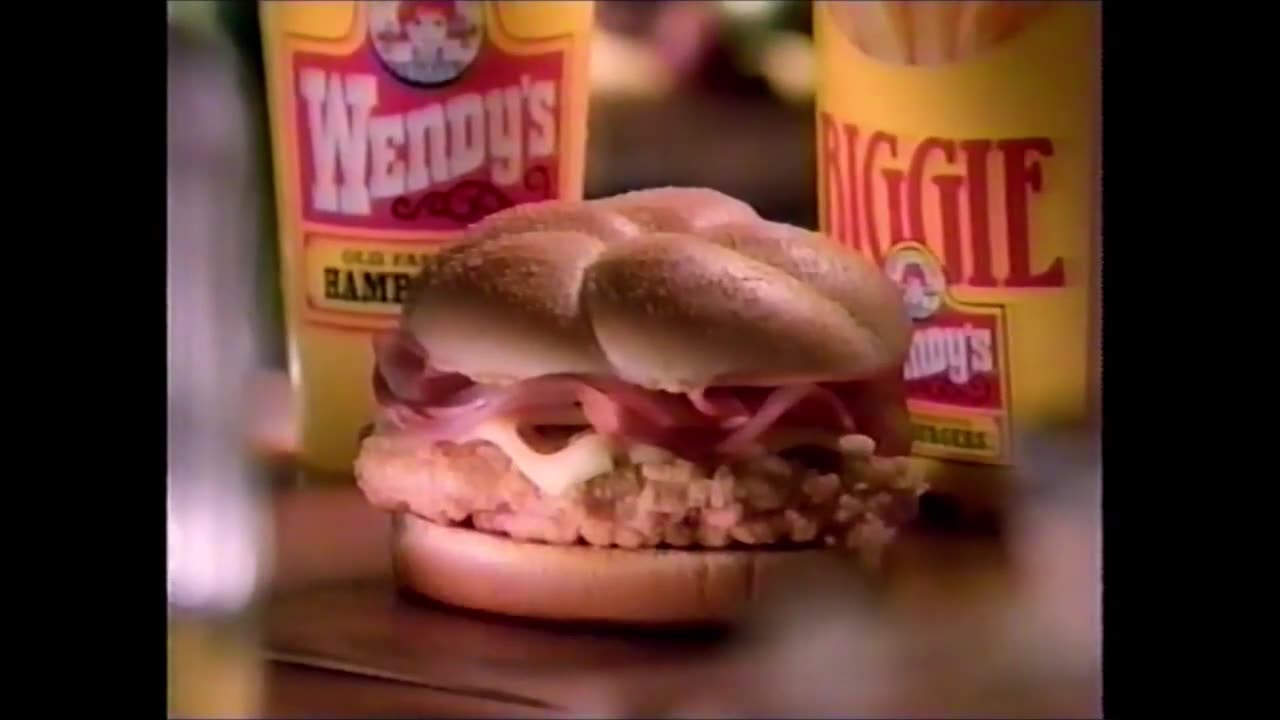 June 4, 1995 - Presenting Wendy's Chicken Cordon Bleu Sandwich