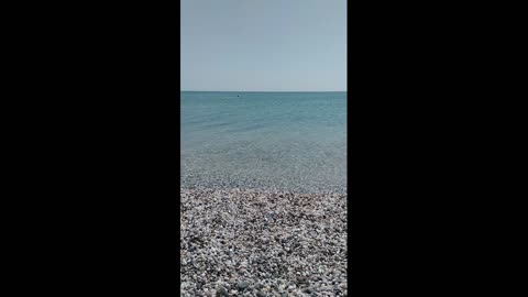 The black sea in the summer