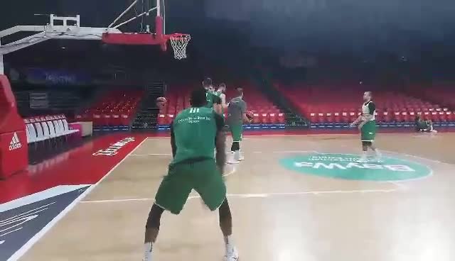 Προπόνηση στο Audi Dome