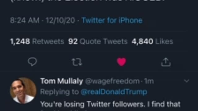 Twitter manipulates Trumps tweets in real time