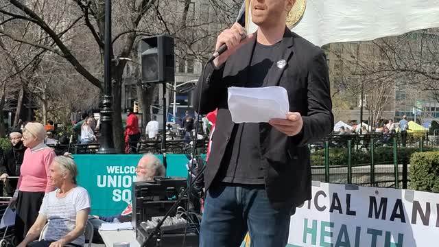 Max Blumenthal at New York Freedom Rally