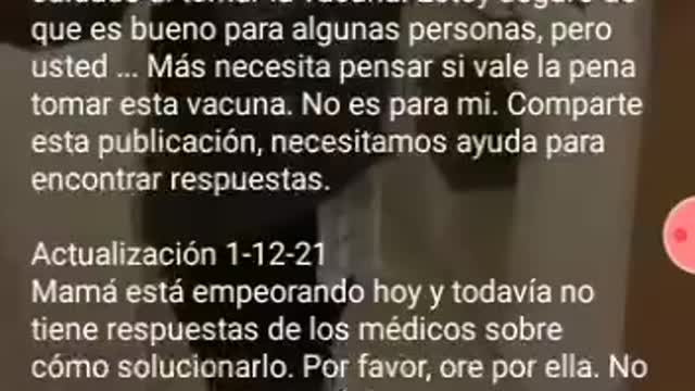 Malos efectos secundarios de la vacuna covid en Argentina NO TE VACUNES AVISA A TODOS !!!