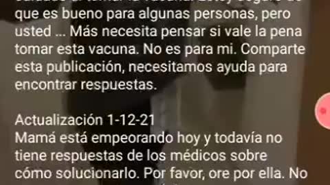 Malos efectos secundarios de la vacuna covid en Argentina NO TE VACUNES AVISA A TODOS !!!