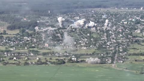 TOS-1A thermobaric rockets hitting Lyman defenders