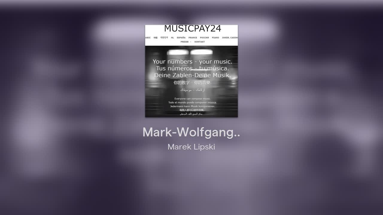 For Mark-Wolfgang(jazz piano)
