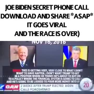 Biden's secret Ukraine Calls