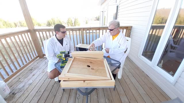 Covid19 Doctor K And Doctor T DIY Project Building A BeeHive.