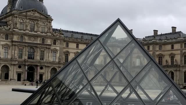 The Louvre or the Louvre Museum, part 3. Square on the street.