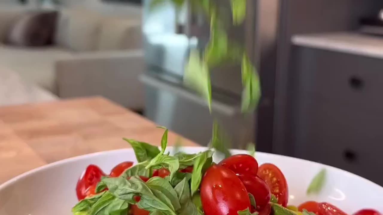 Avocado tomato herb salad