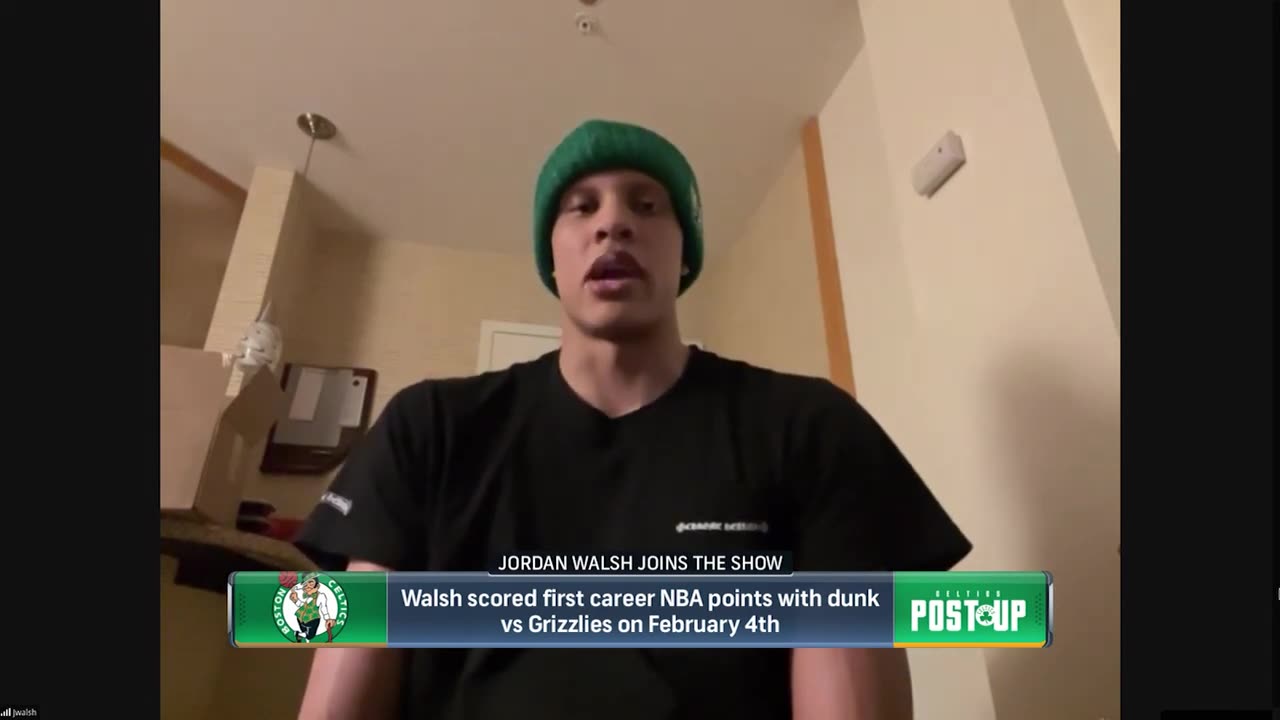 EXCLUSIVE 1-ON-1: Celtics forward Jordan Walsh on preparing for G-League playoffs & lobster rolls!