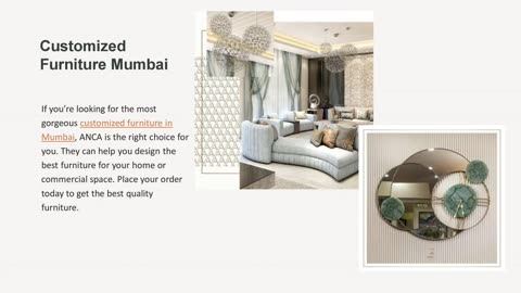 Customized Furniture Mumbai