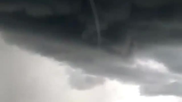 Water Spout Touches Down in Thailand