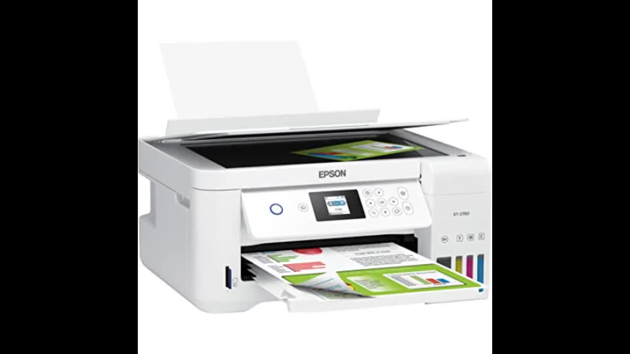 Review: Epson Premium EcoTank 2760 All-in-One Color Inkjet Cartridge-Free Supertank Printer I P...