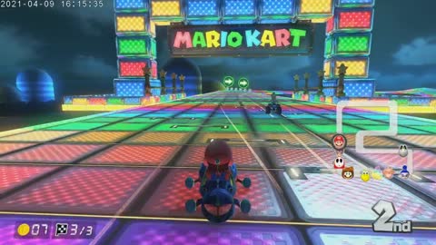 Mario Kart 8 Deluxe Switch Mario Part 30 SNES Rainbow Road