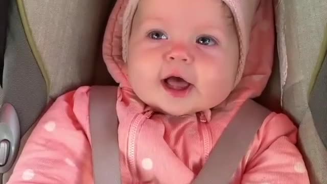 Cute smile of cute baby