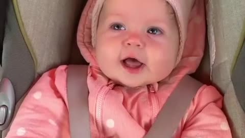 Cute smile of cute baby