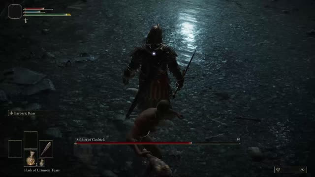Elden Ring Soldier of Godrick (tutorial boss)