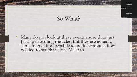 Messianic Miracles - 7/17/2022