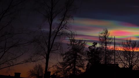 Magical ice crystal clouds in Northern Finland