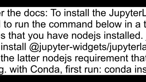 Interactive Jupyter Widgets not working in Jupyter Lab