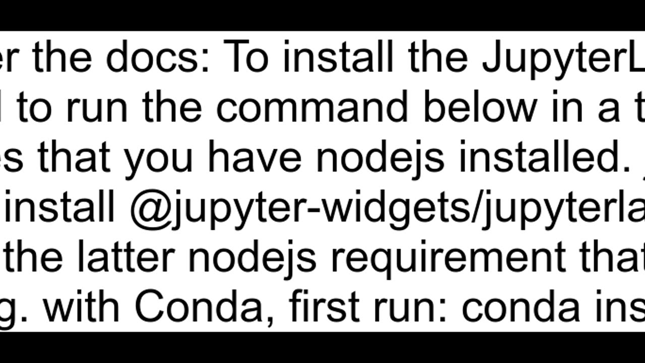 Interactive Jupyter Widgets not working in Jupyter Lab