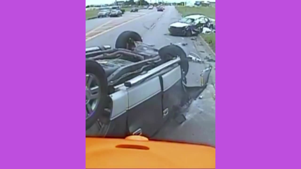 Horrific crash caught on school bus' dash cam